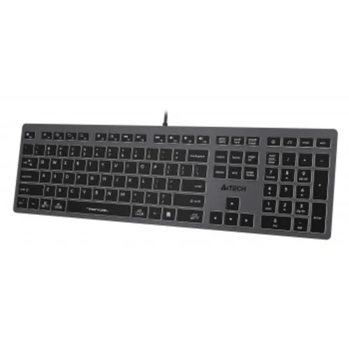 Клавиатура A4Tech Fstyler FX60 серый USB slim LED (FX60 GREY / WHITE) Клавиатура A4Tech Fstyler FX60 серый USB slim LED (FX60 GREY / WHITE)